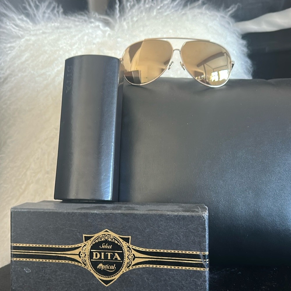 DITACondor Gold Mirror and Gold Frame Sunglasses
